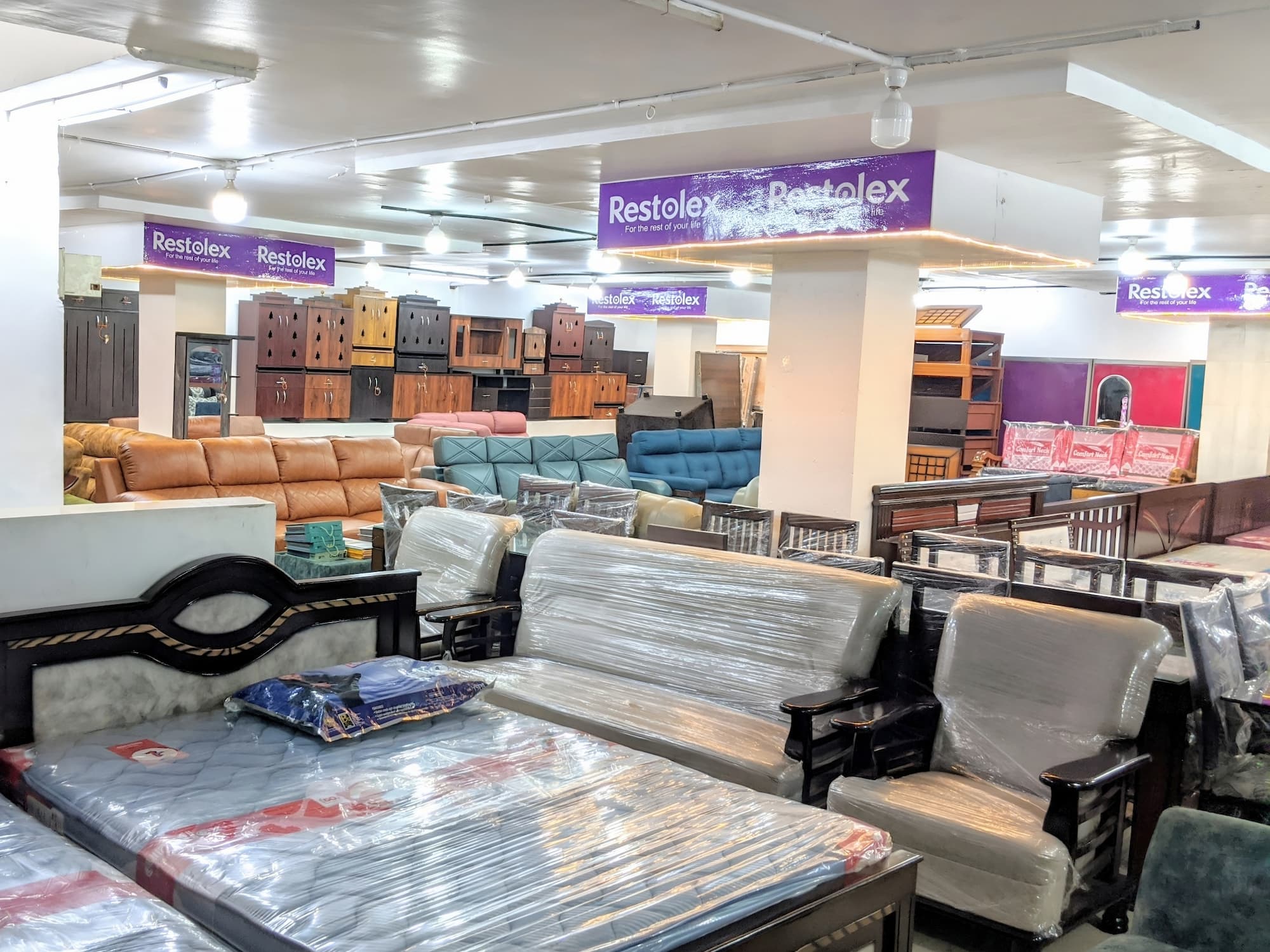 interior of sri sai krupa furniture marathahalli